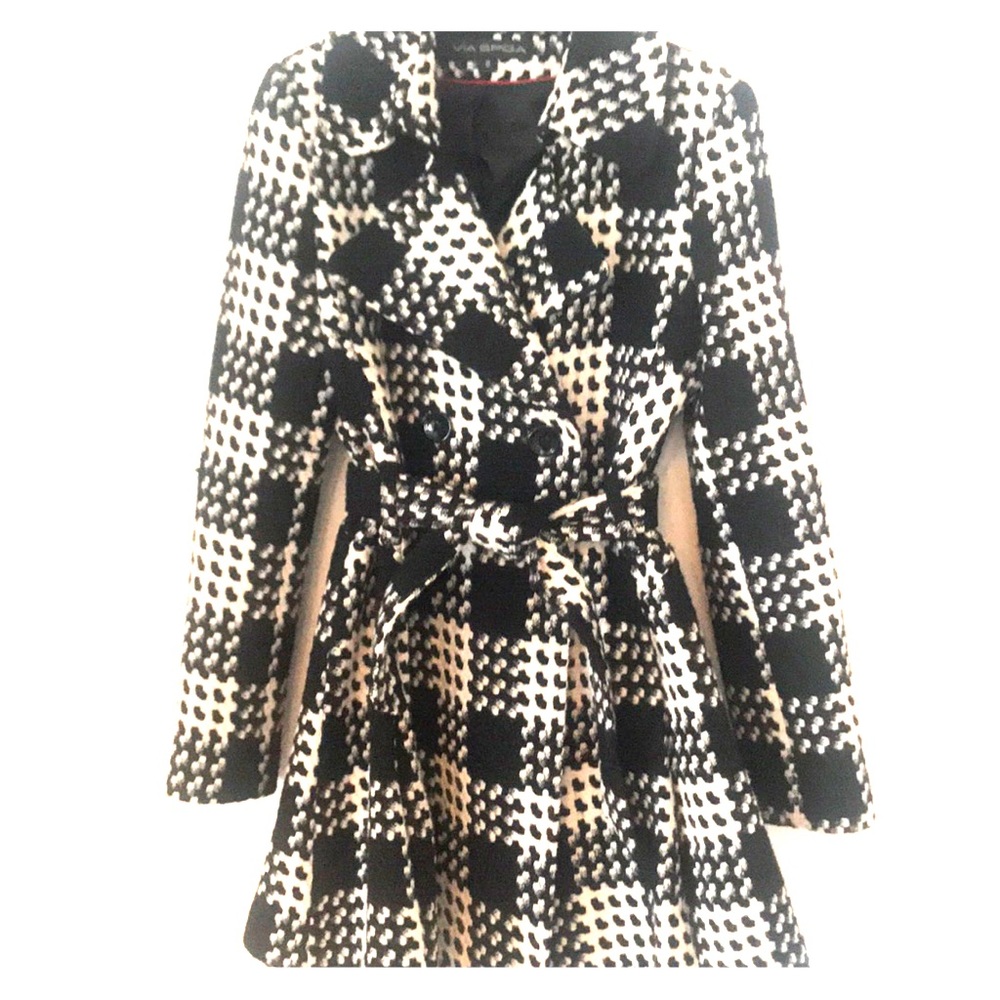 Via Spiga houndstooth trench! Size 8